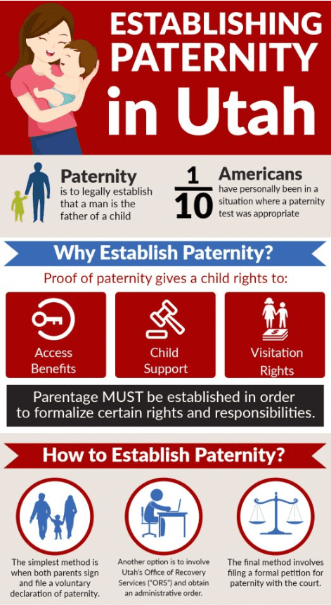 Establishing Paternity Infographic