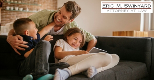 Dad with his children